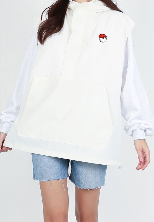 말본[MALBON] 와샤스트링후드조끼