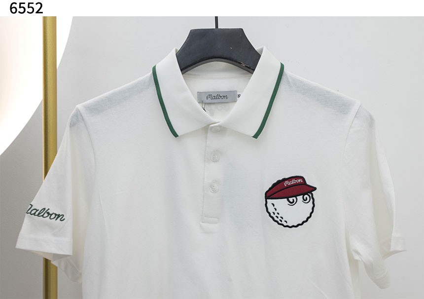 말본[MALBON]	바이저 반팔 폴로 티셔츠