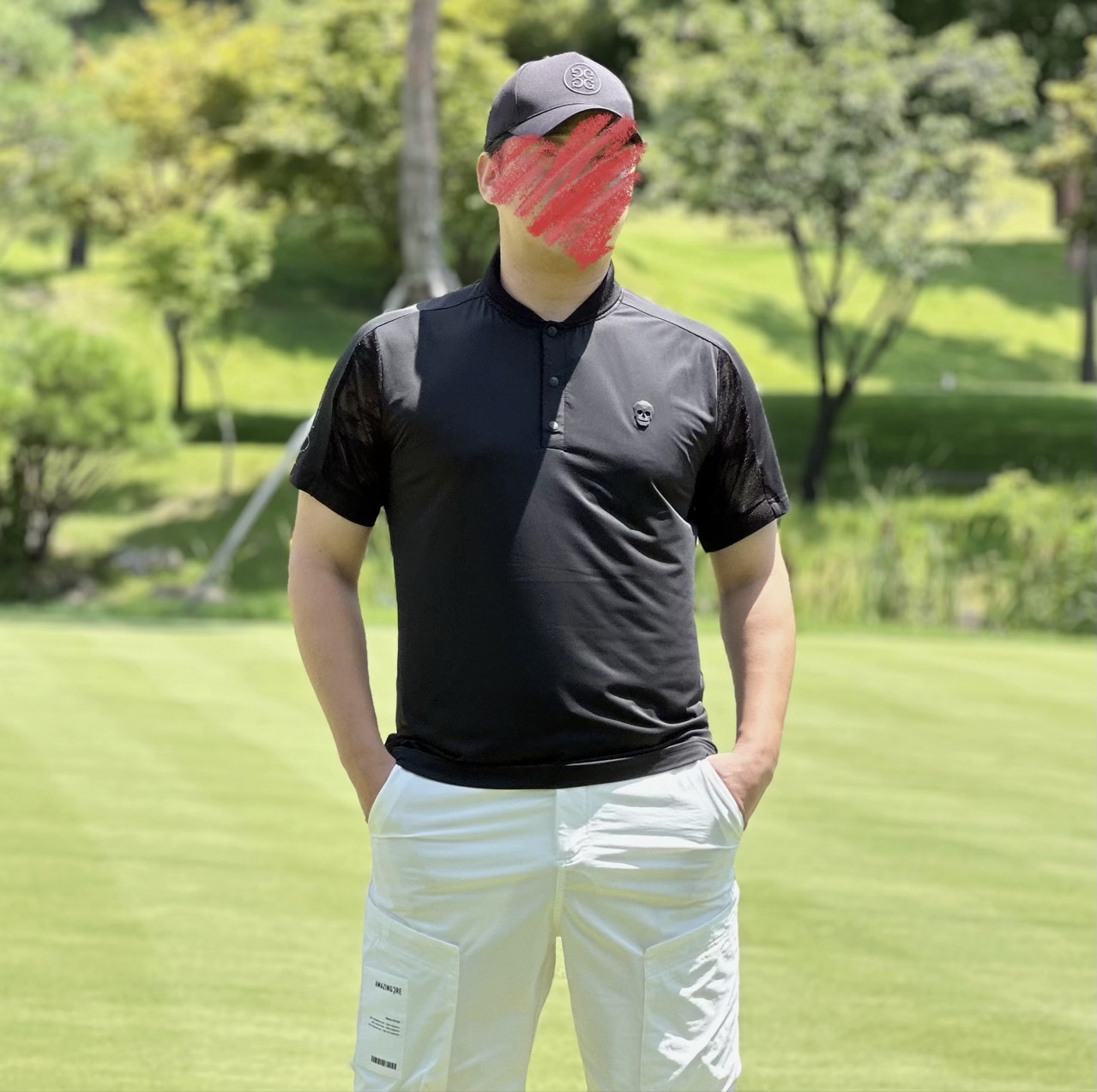 [어메이징크리]	에어서킷 테크메쉬 헨리넥 티셔츠