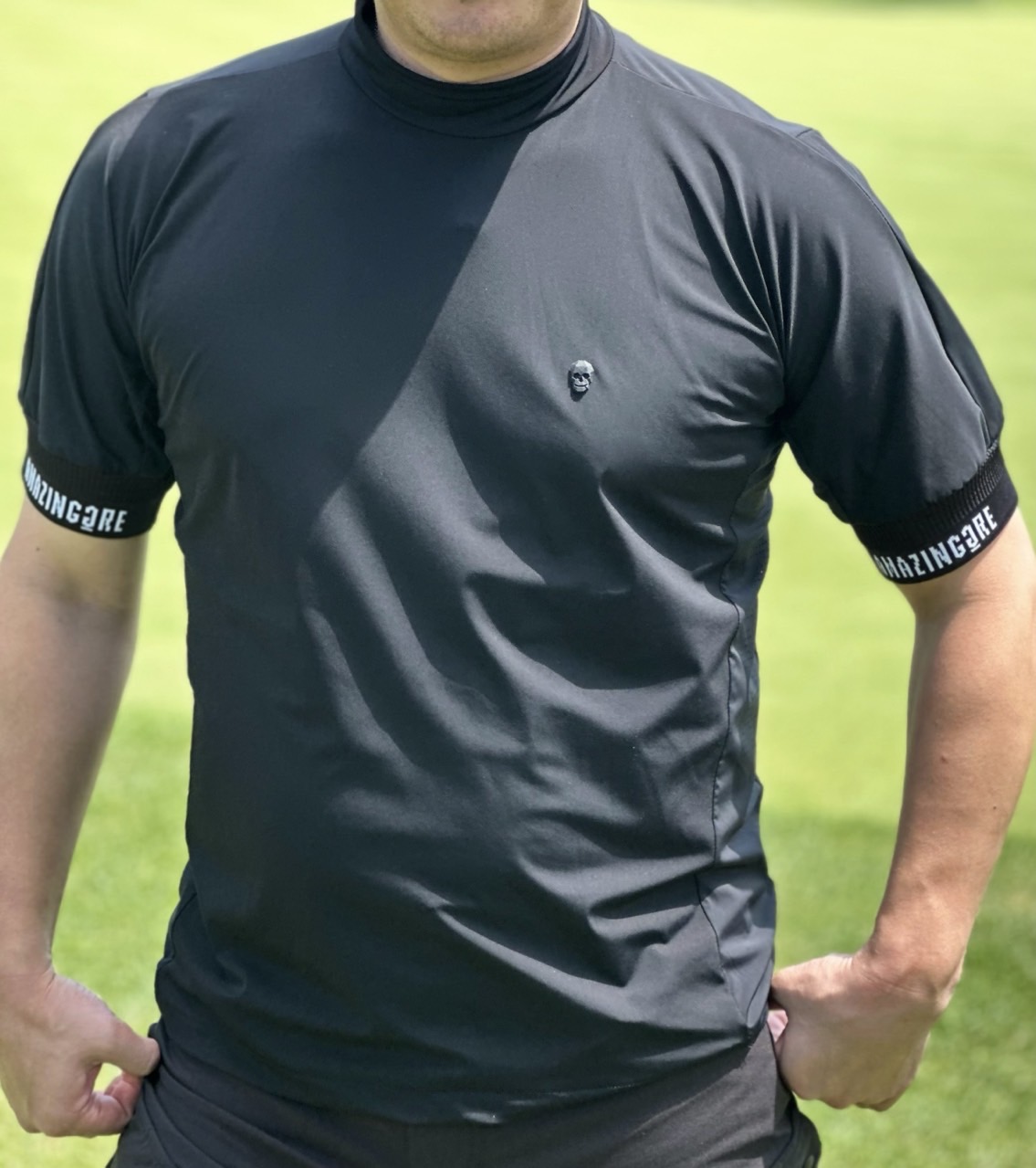 [어메이징크리]	플렉스모션 하이넥 티셔츠