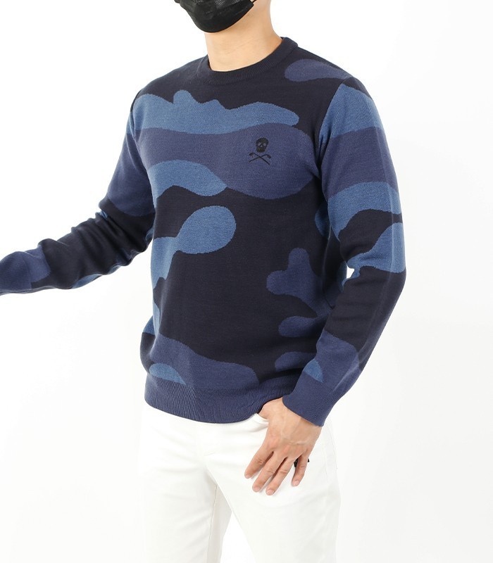 [마크앤로나] 카모라운드니트