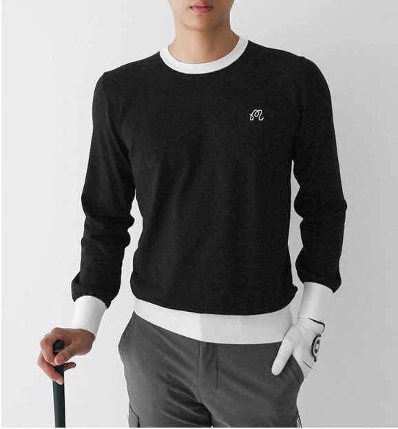 말본[MALBON] 라운드배색니트